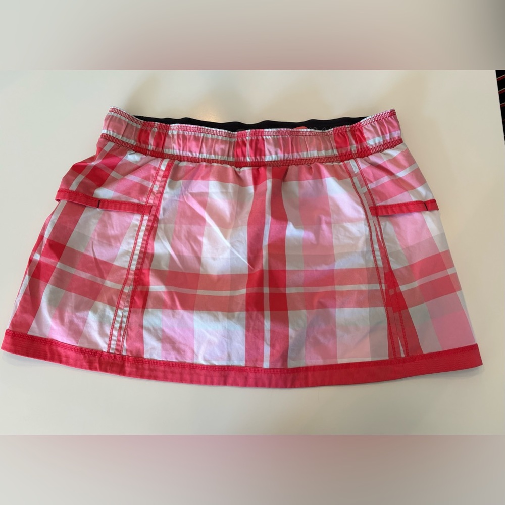 ‘Vintage’ Lululemon plaid running skirt size 10